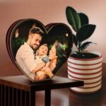 HEART TABLE LAMP COLOUR ( 24.5 X 20.5 X 4 )cm - Image 2